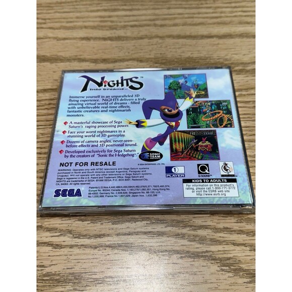 Nights Into Dreams... (Sega Saturn, 1996) NFR Not For Resale Tested - Picture 3 of 3